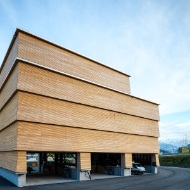 Siloanlage Chur Gesamtansicht mit geöffneten Toren