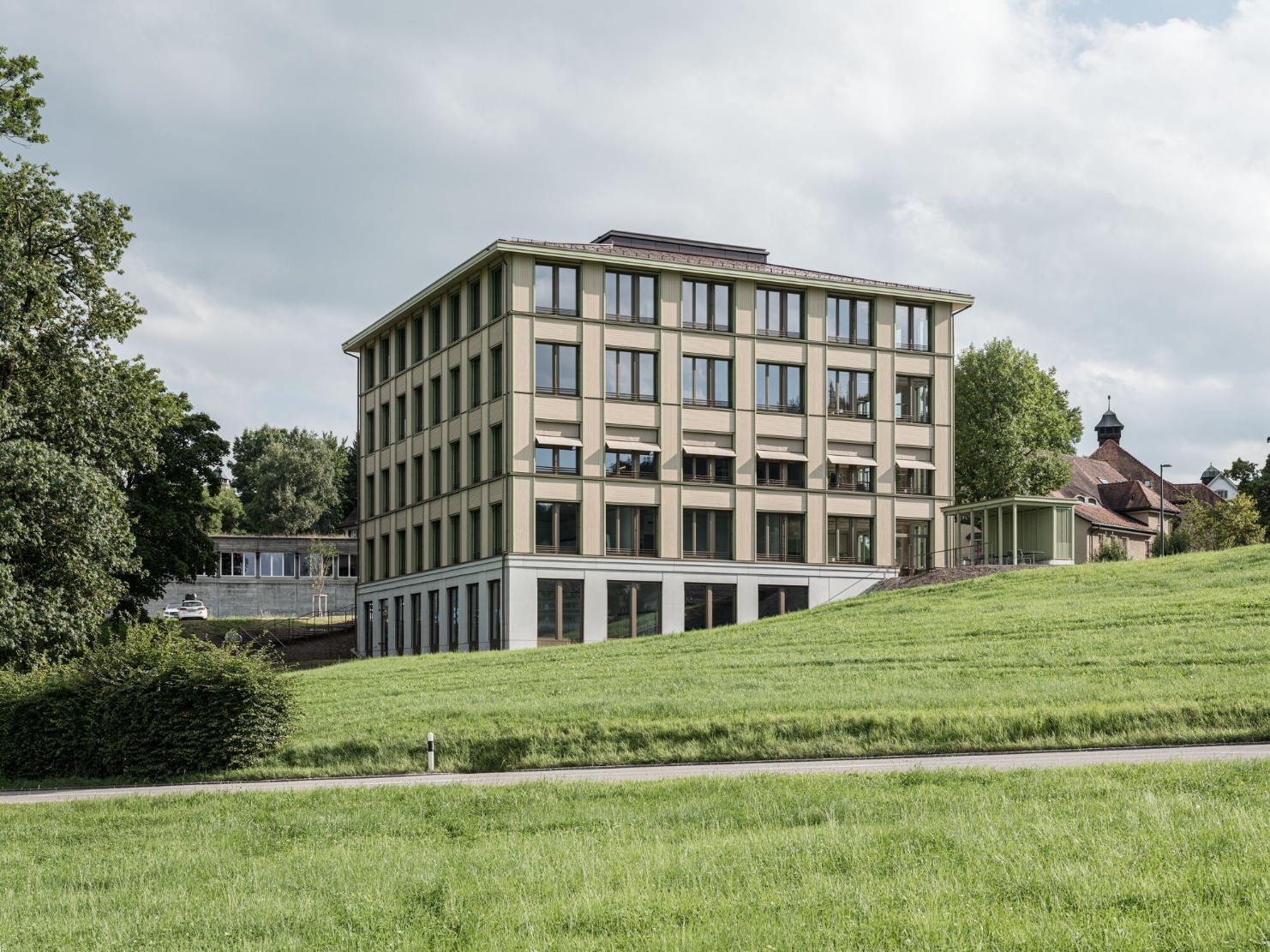 Aussenansicht Neubau Gesundheitszentrum Herisau