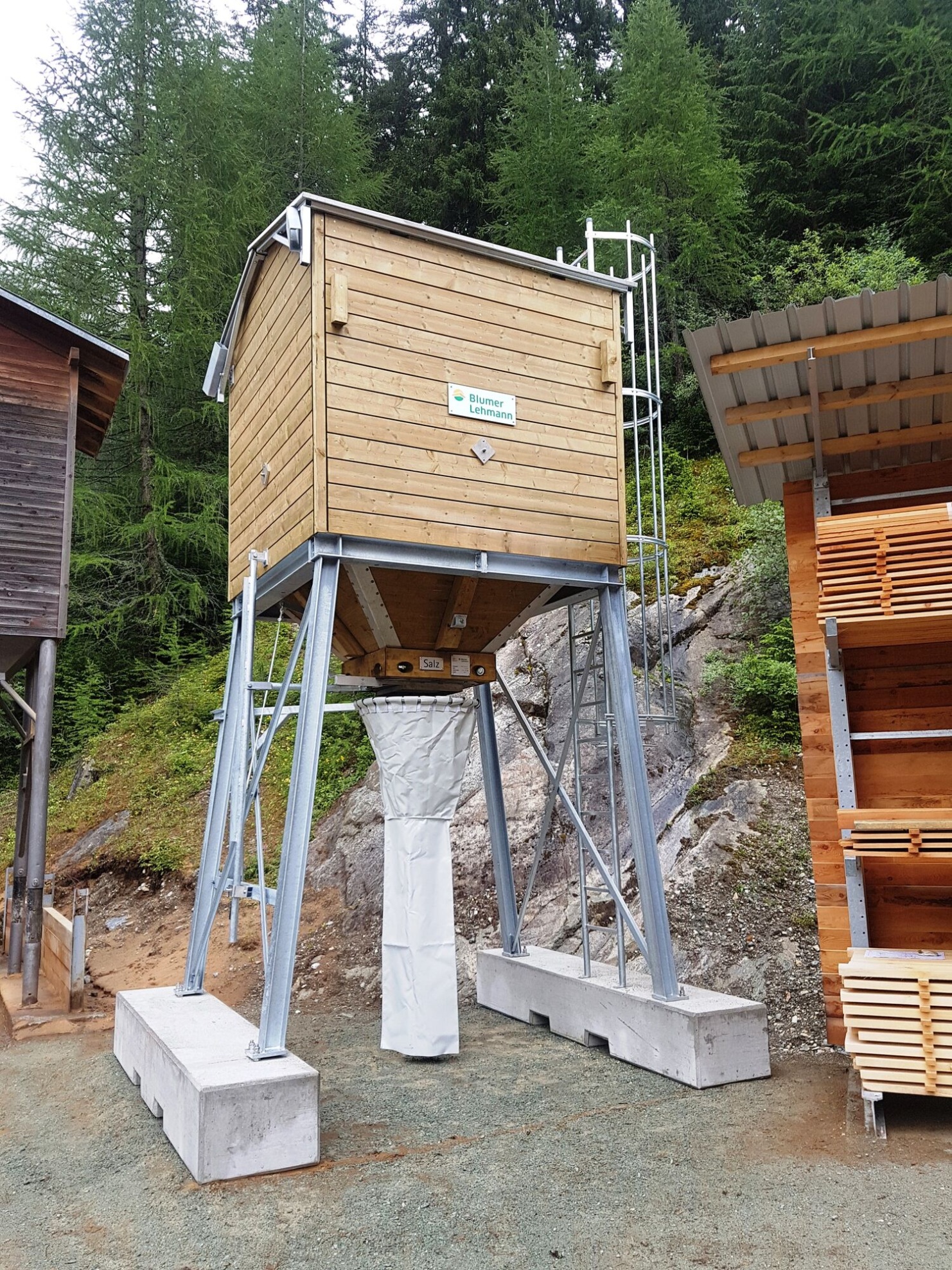 Kleinsilo aus Holz 10m3 in Ferrera