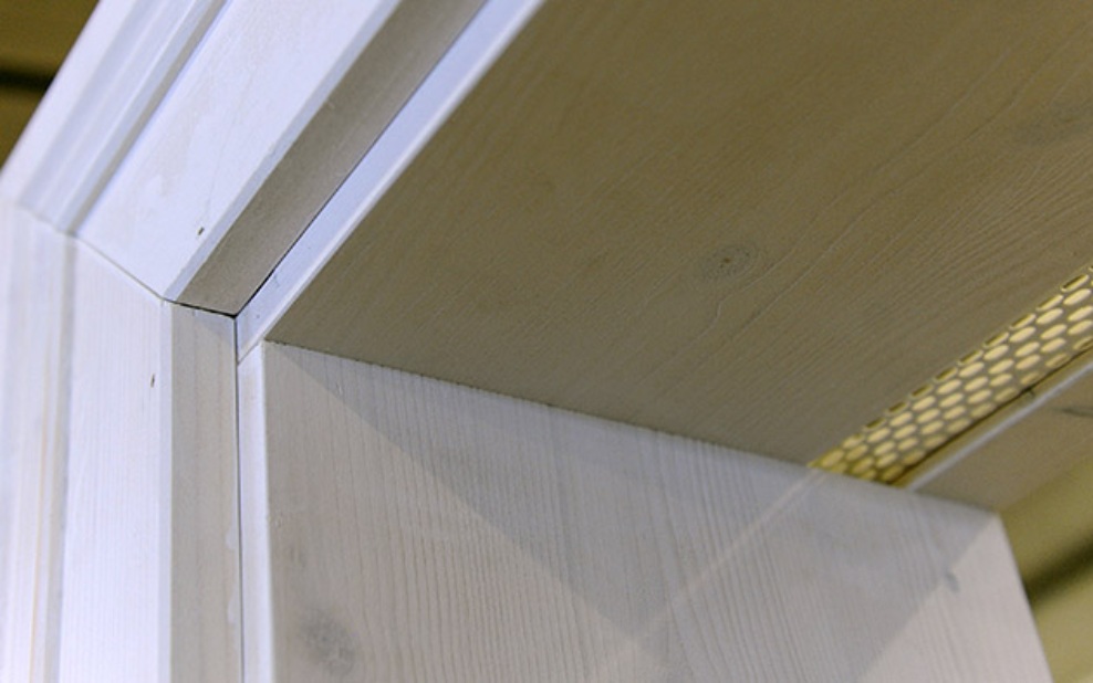 Vue détaillée d’un cadre de porte