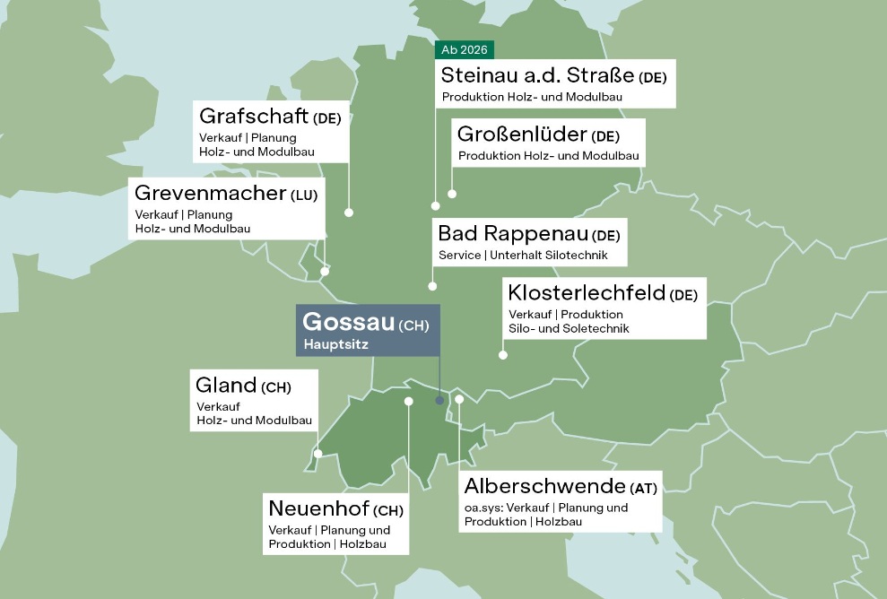 Standorte Blumer Lehmann