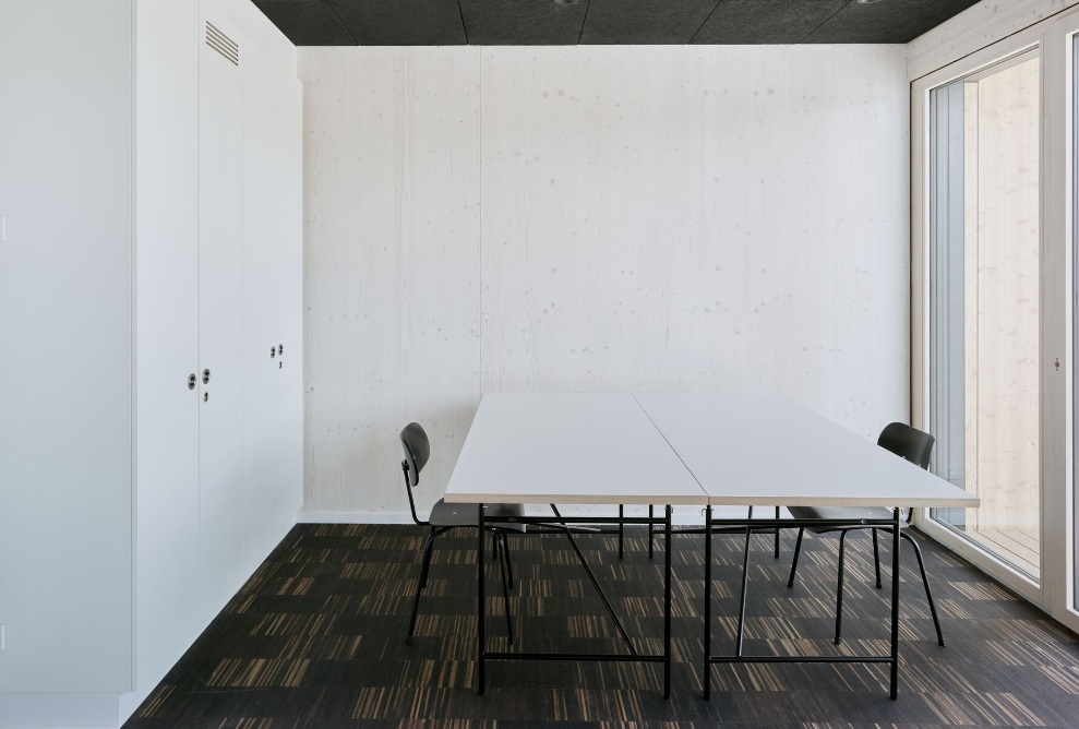 Aperçu d'une salle de réunion dans le bâtiment polyvalent de Dudelange