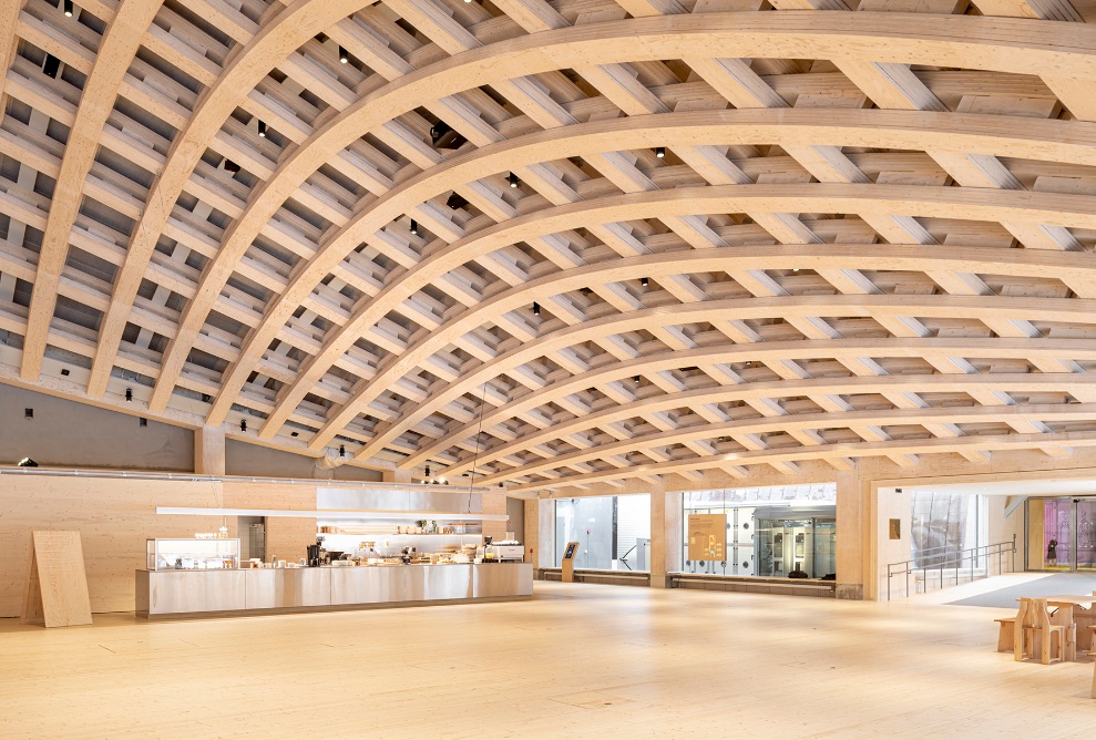 Interior view of the event room at Wisdome Stockholm