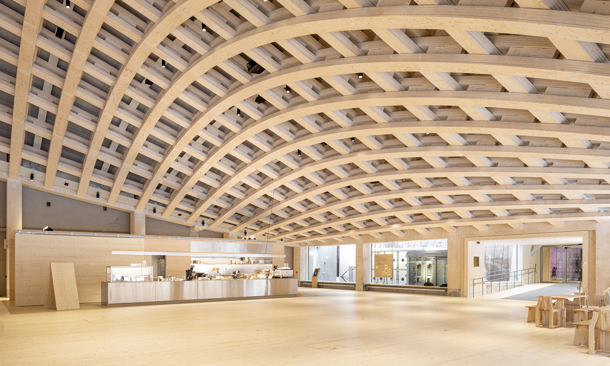 Innenansicht des Eventraums im Wisdome Stockholm
