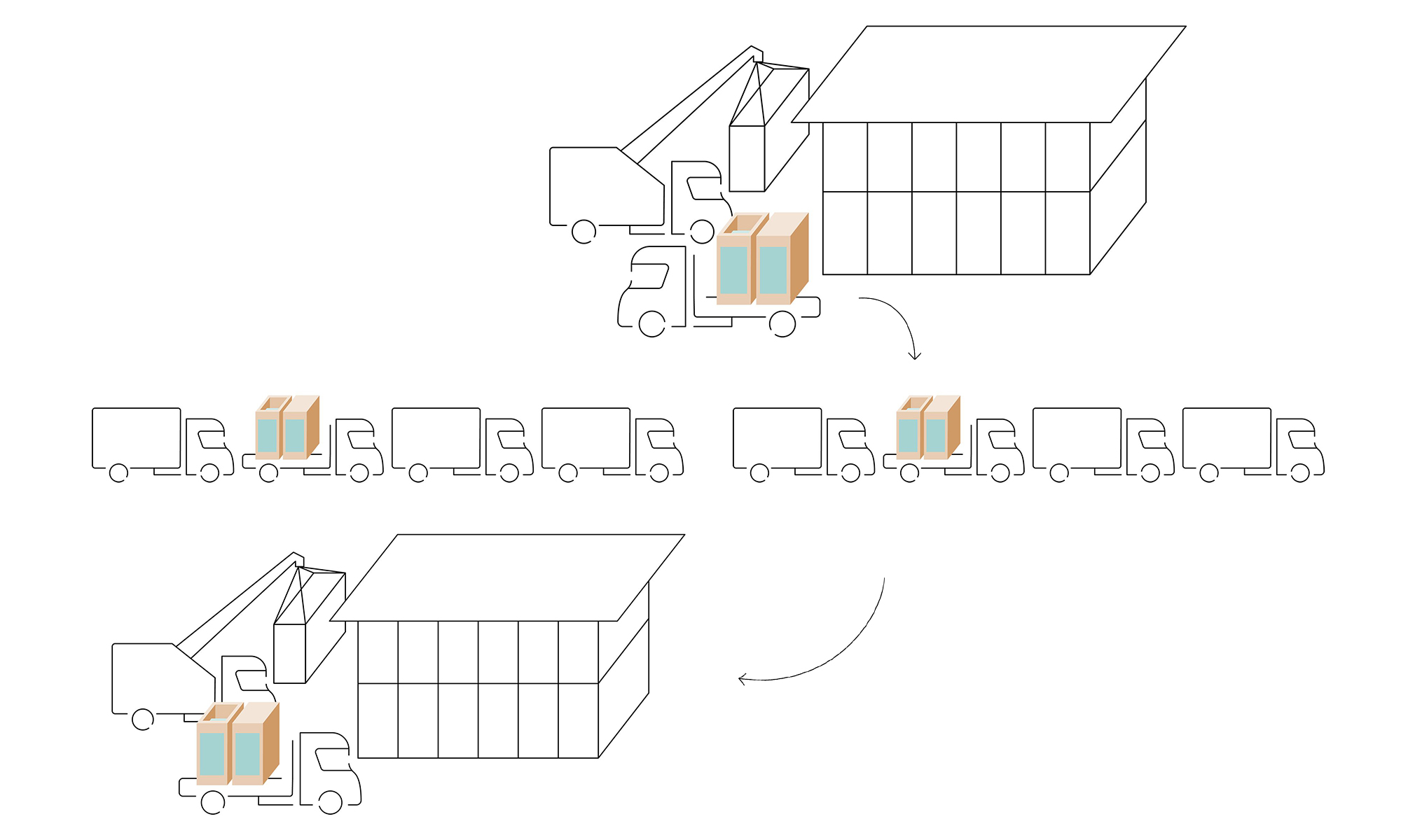 Wiedernutzung der Liftmodule aus Holz